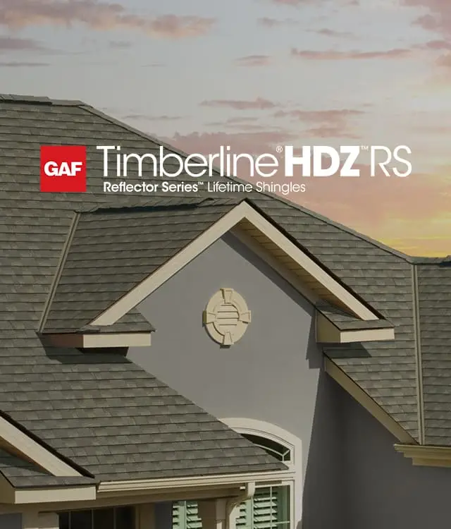 GAF Timberline HDZ lifetime shingles on a residential roof with dormer