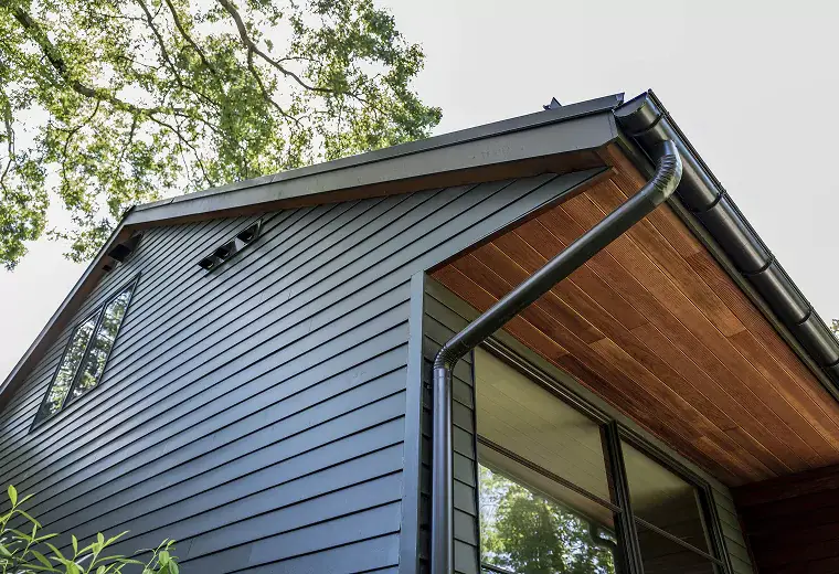 New soffit, siding and gutters